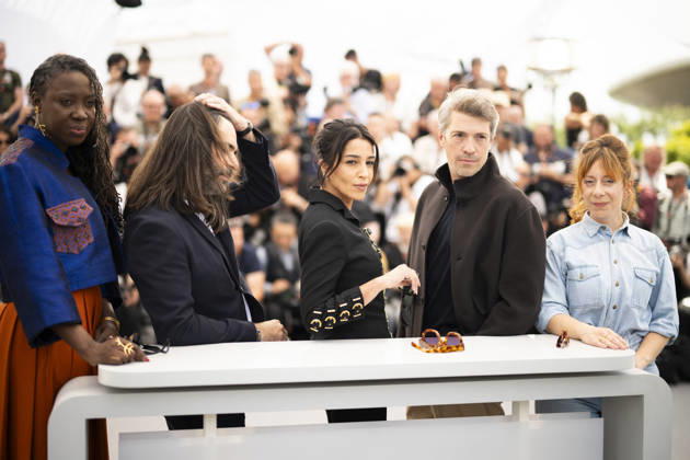 Cannes Un Certain Regard Jury Photocall EB Un Certain Regard Jury Member Laura Samani, Un Certain Regard Jury Member Thomas Cailley, Un Certain Regard Jury President Leïla Bekhti, Un Certain Regard Jury Member Khaled Mouzanar and Un Certain Regard Jury Member Angele Diabang attending the Un Certain Regard Jury photocall during the 79th Cannes Film Festival in Cannes, France on May 13, 2026.Photo by Eliot Blondet ABACAPRESS.COM Cannes France France Copyright: xBlondetxEliot ABACAx