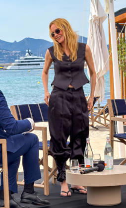 Cannes - Diane Kruger at Lunch Talk about AI organized by BMW German actress Diane Kruger attending an exclusive Lunch Talk on the theme of ‘The Human Lens’, about AI in Cinema industry organized by BMW at the Plage des Palmes in Cannes, South of France on May 13, 2026. Photo by Christophe Geyres ABACAPRESS.COM Cannes France  Copyright: xABACAx
