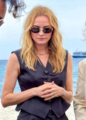 Cannes - Diane Kruger at Lunch Talk about AI organized by BMW German actress Diane Kruger attending an exclusive Lunch Talk on the theme of ‘The Human Lens’, about AI in Cinema industry organized by BMW at the Plage des Palmes in Cannes, South of France on May 13, 2026. Photo by Christophe Geyres ABACAPRESS.COM Cannes France  Copyright: xABACAx