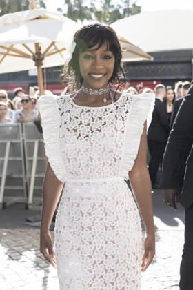 Cannes Aja Naomi King Exits Martinez MP Cannes, France- May 13: Aja Naomi King leaves Hotel Martinez during 79th Festival of Cannes, on May 13, 2026 in Cannes, France. Photo by Marco Piovanotto ABACAPRESS:COM Cannes France  Copyright: xPiovanottoxMarco ABACAx
