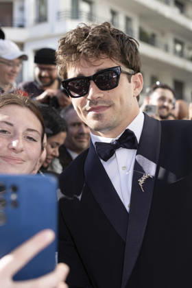 Cannes Charles Leclerc, Alexandra Saint Mleux Exits Martinez MP Cannes, France- May 13: Charles Leclerc, Alexandra Saint Mleux leave Hotel Martinez during 79th Festival of Cannes, on May 13, 2026 in Cannes, France. Photo by Marco Piovanotto ABACAPRESS:COM Cannes France  Copyright: xPiovanottoxMarco ABACAx