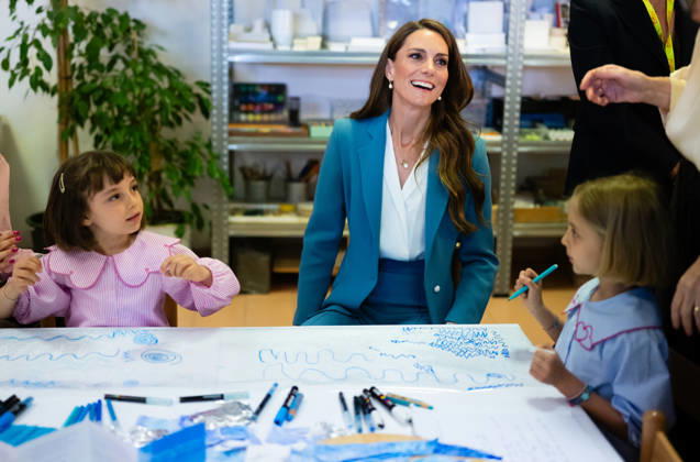 . 13 05 2026. Reggio Emilia, Italy. Kate Middleton. the Princess of Wales, during a visit the Scuola Comunale d infanzia Anna Frank pre school in Reggio Emilia on day one of her visit to Italy. xi-Imagesx xPoolx IIM-26766-0240