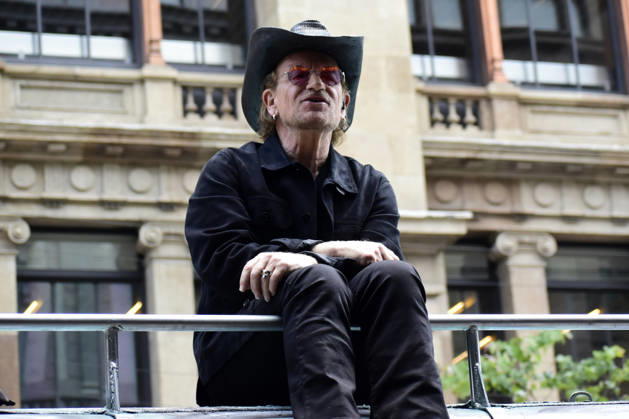 May 13, 2026, Mexico City, Ciudad de Mexico, Mexico: Bono lead of the Irish band U2, at the filming set for the upcoming music video Street of Dreams in Mexico City Downtown. on May 13, 2026 in Mexico City, Mexico. Mexico City Mexico - ZUMAe321 20260513_zea_e321_003 Copyright: xLuisxBarronx