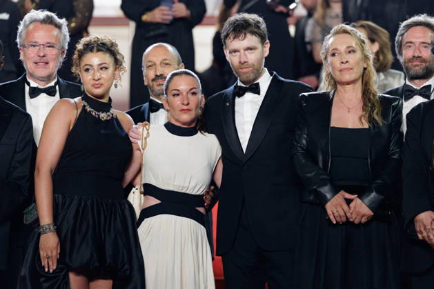 François Kraus, Emma Boumali, Mickaëlle Paty sister of Samuel Paty , Antoine Reinartz, Emmanuelle Bercot Descente des marches du film Labandon lors du 79ème Festival International du Film de Cannes, le 13 mai 2026 Olivier Borde Bestimage People leaving the red carpet for Forsaken at the 79th Cannes International Film Festival on May 13, 2026 Cannes France Copyright: xOLIVIERxBORDEx xBESTIMAGExOLIVIERxBORDEx xBESTIMAGEx