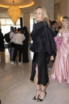 Cannes Estelle Lefébure exits Martinez MP Cannes, France- May 13: Estelle Lefébure leaves Hotel Martinez after attending Chopard gala during 79th Festival of Cannes, on May 13, 2026 in Cannes, France. Photo by Marco Piovanotto ABACAPRESS:COM Cannes France  Copyright: xPiovanottoxMarco ABACAx