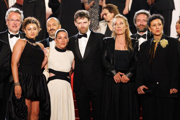 François Kraus, Emma Boumali, Mickaëlle Paty sister of Samuel Paty , Antoine Reinartz, Emmanuelle Bercot, Mounira Barbouch Descente des marches du film Labandon lors du 79ème Festival International du Film de Cannes, le 13 mai 2026 Jacovides Moreau Bestimage People leaving the red carpet for Forsaken at the 79th Cannes International Film Festival on May 13, 2026 Cannes France  Copyright: xJACOVIDES-MOREAUx xBESTIMAGExJACOVIDES-MOREAUx xBESTIMAGEx