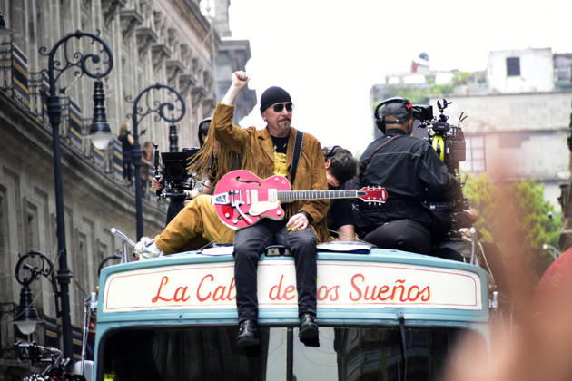 May 13, 2026, Mexico City, Ciudad de Mexico, Mexico: The Edge, guitarist of the Irish band U2, at the filming set for the upcoming music video Street of Dreams in Mexico City Downtown. on May 13, 2026 in Mexico City, Mexico. Mexico City Mexico - ZUMAe321 20260513_zea_e321_011 Copyright: xLuisxBarronx