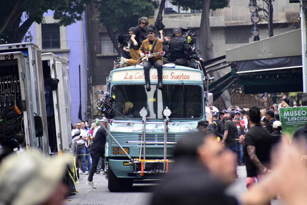 May 13, 2026, Mexico City, Ciudad de Mexico, Mexico: The Edge, guitarist of the Irish band U2, at the filming set for the upcoming music video Street of Dreams in Mexico City Downtown. on May 13, 2026 in Mexico City, Mexico. Mexico City Mexico - ZUMAe321 20260513_zea_e321_012 Copyright: xLuisxBarronx