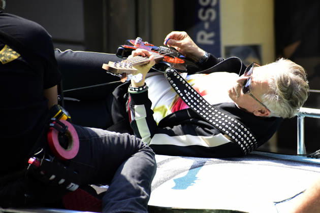May 13, 2026, Mexico City, Ciudad de Mexico, Mexico: Adam Clayton, member of the Irish band U2, at the filming set for the upcoming music video Street of Dreams in Mexico City Downtown. on May 13, 2026 in Mexico City, Mexico. Mexico City Mexico - ZUMAe321 20260513_zea_e321_014 Copyright: xLuisxBarronx