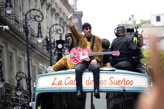 May 13, 2026, Mexico City, Ciudad de Mexico, Mexico: The Edge, guitarist of the Irish band U2, at the filming set for the upcoming music video Street of Dreams in Mexico City Downtown. on May 13, 2026 in Mexico City, Mexico. Mexico City Mexico - ZUMAe321 20260513_zea_e321_017 Copyright: xLuisxBarronx