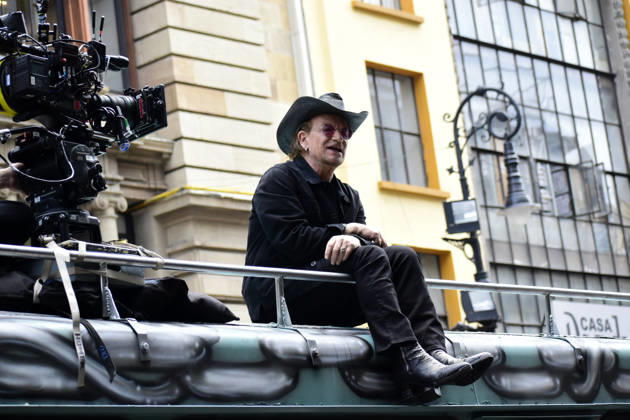 May 13, 2026, Mexico City, Ciudad de Mexico, Mexico: Bono lead of the Irish band U2, at the filming set for the upcoming music video Street of Dreams in Mexico City Downtown. on May 13, 2026 in Mexico City, Mexico. Mexico City Mexico - ZUMAe321 20260513_zea_e321_021 Copyright: xLuisxBarronx