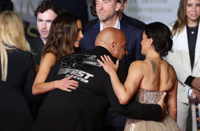 Jordana Brewster, Vin Diesel, Michelle Rodriguez Montée des marches du film The Fast and the Furious lors du 79ème Festival International du Film de Cannes, le 13 mai 2026 Jacovides Moreau Bestimage Red carpet for The Fast and the Furious at the 79th Cannes International Film Festival on May 13, 2026 Cannes France Copyright: xJACOVIDES-MOREAUx xBESTIMAGExJACOVIDES-MOREAUx xBESTIMAGEx