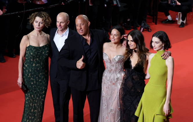 Donna Langley, Neal H Moritz, Vin Diesel, Michelle Rodriguez, Jordana Brewster, Meadow Walker Montée des marches du film The Fast and the Furious lors du 79ème Festival International du Film de Cannes, le 13 mai 2026 Jacovides Moreau Bestimage Red carpet for The Fast and the Furious at the 79th Cannes International Film Festival on May 13, 2026 Cannes France  Copyright: xJACOVIDES-MOREAUx xBESTIMAGExJACOVIDES-MOREAUx xBESTIMAGEx
