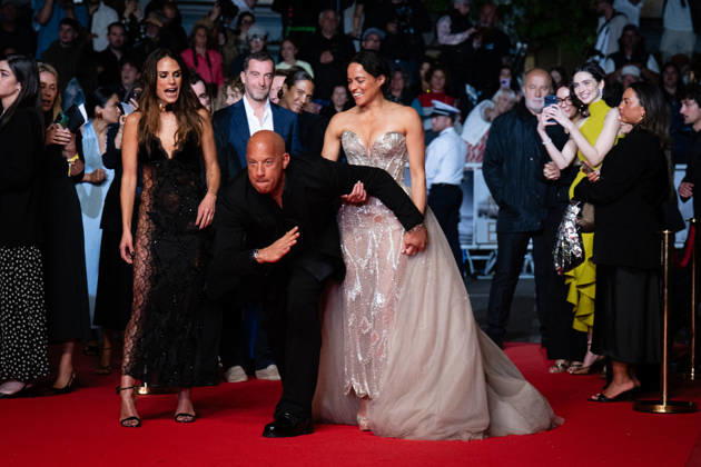 Cannes - The Fast And The Furious Screening LZ Jordana Brewster, Vin Diesel and Michelle Rodriguez attending the The Fast And The Furious screening during the 79th annual Cannes Film Festival at Palais des Festivals on May 13, 2026 in Cannes, France. Photo by Laurent Zabulon ABACAPRESS.COM  Copyright: xZabulonxLaurentx