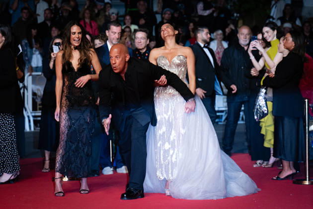 Cannes - The Fast And The Furious Screening LZ Jordana Brewster, Vin Diesel and Michelle Rodriguez attending the The Fast And The Furious screening during the 79th annual Cannes Film Festival at Palais des Festivals on May 13, 2026 in Cannes, France. Photo by Laurent Zabulon ABACAPRESS.COM  Copyright: xZabulonxLaurentx