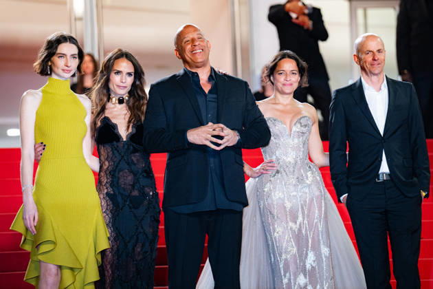 Cannes - The Fast And The Furious Screening LZ Meadow Walker, Jordana Brewster, Vin Diesel, Michelle Rodriguez, and Neal H. Moritz attending the The Fast And The Furious screening during the 79th annual Cannes Film Festival at Palais des Festivals on May 13, 2026 in Cannes, France. Photo by Laurent Zabulon ABACAPRESS.COM  Copyright: xZabulonxLaurentx