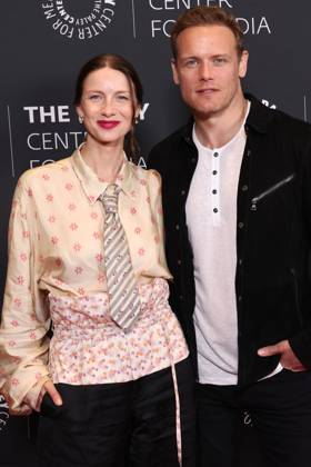 Los Angeles CA May 13: Caitriona Balfe & Sam Heughan at the special Paley Live program honoring Outlander ahead of it s season finale at the Dolby Theatre on May 13, 2026 Credit: USA - ZUMAa123 20260513_zaa_a123_027 Copyright: xAdMediax