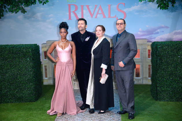 Rivals S2 World Premiere Arrivals at BFI IMAX, London, UK (L-R) - Nafessa Williams, David Tennant, Katherine Parkinson and Danny Dyer attends The World Premiere of Rivals S2 at BFI IMAX, London, England, UK on Wednesday 13 May, 2026., Credit:Justin Ng Avalon UK, England, London, BFI IMAX Copyright: xJustinxNgx xAvalonx 1098739515