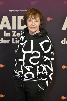 Katrin Sass bei der Preview der ZDF-Dokuserie AIDS - In Zeiten der Liebe im Kino International. Berlin, 13.05.2026