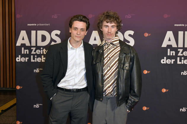Evangelos Tsarkowistas und Benjamin Viziotis bei der Preview der ZDF-Dokuserie AIDS - In Zeiten der Liebe im Kino International. Berlin, 13.05.2026