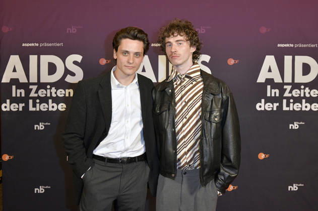 Evangelos Tsarkowistas und Benjamin Viziotis bei der Preview der ZDF-Dokuserie AIDS - In Zeiten der Liebe im Kino International. Berlin, 13.05.2026
