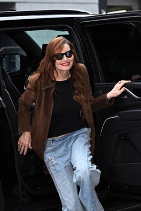 Geena Davis seen leaving CBS this morning in New York Featuring: Geena Davis Where: New York City, New York, United States When: 13 May 2026 Credit: Elder Ordonez INSTARimages EDITORIAL USE ONLY. NOT FOR USE BY NEWSPAPERS BASED IN THE UK. Copyright: xx instar55687284