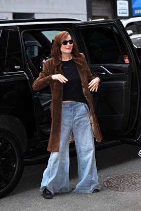 Geena Davis seen leaving CBS this morning in New York Featuring: Geena Davis Where: New York City, New York, United States When: 13 May 2026 Credit: Elder Ordonez INSTARimages EDITORIAL USE ONLY. NOT FOR USE BY NEWSPAPERS BASED IN THE UK. Copyright: xx instar55687289