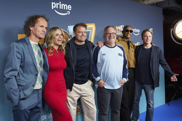 Olaf Schubert, Michelle Hunziker, Max Giermann, Elton, Tedros Teddy Teclebrhan und Michael Bully Herbig bei der Premiere der 7. Staffel der Prime Video Comedy-Gameshow LOL: Last One Laughing in der Astor Film Lounge im Arri Kino. München, 13.05.2026 Foto:xN.xKolinzx xFuturexImagex lol_6592