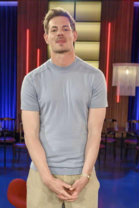 Alex Schlüter bei der Aufzeichnung der WDR-Talkshow Kölner Treff im WDR Studio BS 3. Köln, 13.05.2026