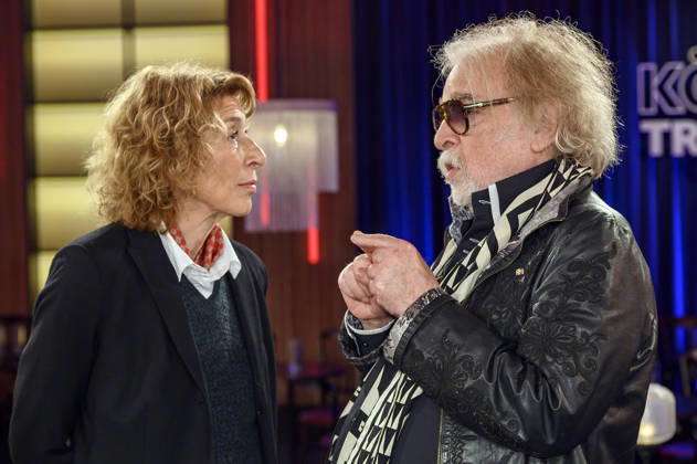 Adele Neuhauser und Bernhard Paul bei der Aufzeichnung der WDR-Talkshow Kölner Treff im WDR Studio BS 3. Köln, 13.05.2026
