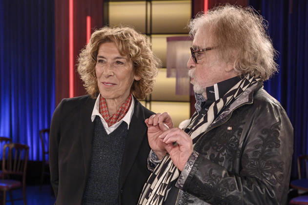 Adele Neuhauser und Bernhard Paul bei der Aufzeichnung der WDR-Talkshow Kölner Treff im WDR Studio BS 3. Köln, 13.05.2026