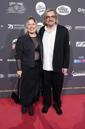 Maria Lorenz-Bokelberg und Nilz Bokelberg bei der Verleihung des Deutschen Podcast Award 2026 im Großen Sendesaal des rbb. Berlin, 13.05.2026