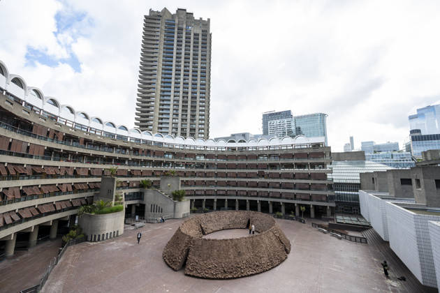 May 14, 2026, London, London, UK: LONDON, UK. Unveiling of Ã¢â‚¬ËœorigoÃ¢â‚¬â ¢, a monumental new commission by Colombian artist Delcy Morelos in the Sculpture Court of the Barbican Centre. The hand-built earthen 24 x 18 metre sculpture is made from several tonnes of soil and aromatic spices like cinnamon and coffee, is inspired by the communal living of the Yanomami people of the Amazon and is on display to the public 15 May to 31 July 2026. London UK  - ZUMAl94_ 20260514_zaf_l94_036 Copyright: xStephenxChungx