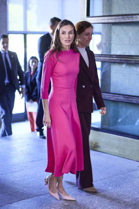 May 14, 2026, Madrid, Madrid, Spain: QUEEN LETIZIA of Spain and Minister of Health, MONICA GARCIA attend the 17th Ibero-American conference of Health Ministers Madrid Spain - ZUMAc260 20260514_zep_c260_006 Copyright: xMikexChicorrox