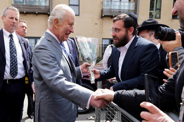 May 14, 2026, London, London, UK: London, UK. King Charles III meets members of Jewish community outside Jewish Care in Golders Green, London after meeting representatives of the Jewish community and local charities, following a series of antisemitic attacks, including a recent knife attack in the area, Wednesday, 29 April 2026. London UK - ZUMAl94_ 20260514_zaf_l94_045 Copyright: xDinendraxHariax