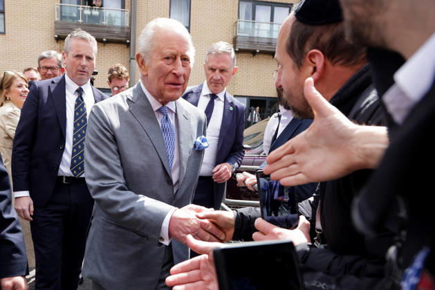 May 14, 2026, London, London, UK: London, UK. King Charles III meets members of Jewish community outside Jewish Care in Golders Green, London after meeting representatives of the Jewish community and local charities, following a series of antisemitic attacks, including a recent knife attack in the area, Wednesday, 29 April 2026. London UK - ZUMAl94_ 20260514_zaf_l94_050 Copyright: xDinendraxHariax