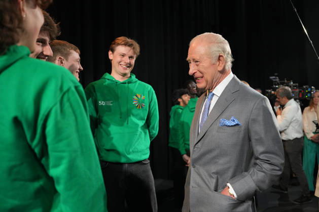 Britain Royals Britain s King Charles III meets students taking part in workshops organised by National Youth Music Theatre (NYMT) at The Other Palace in London, Thursday, May 14, 2026., Credit:Avalon.red PA ROTA - B68 Avalon GBR, London  Copyright: xAvalon.redx xPAxROTAx-xB68x xAvalonx 1098913523