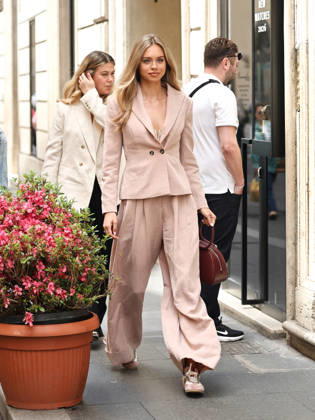 IPA84680131 - Rome, Laila Hasanovic attends the Antonio Marras boutique event. Pictured: Laila Hasanovic arrives at the boutique  Copyright: xMarcoxProvvisionatox xMarcoxProvvisionatox 84680131