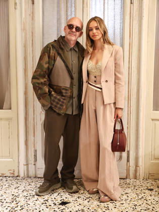 IPA84680152 - Rome, Laila Hasanovic attends the Antonio Marras boutique event. In the photo: Antonio Marras, Laila Hasanovic  Copyright: xMarcoxProvvisionatox xMarcoxProvvisionatox 84680152