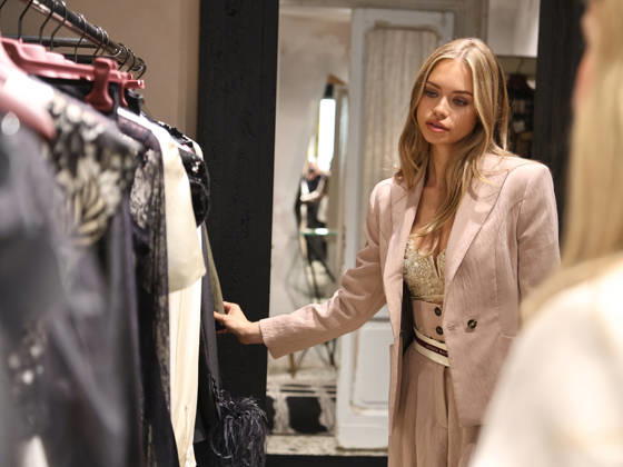 IPA84680165 - Rome, Laila Hasanovic attends the Antonio Marras boutique event. Pictured: Laila Hasanovic  Copyright: xMarcoxProvvisionatox xMarcoxProvvisionatox 84680165