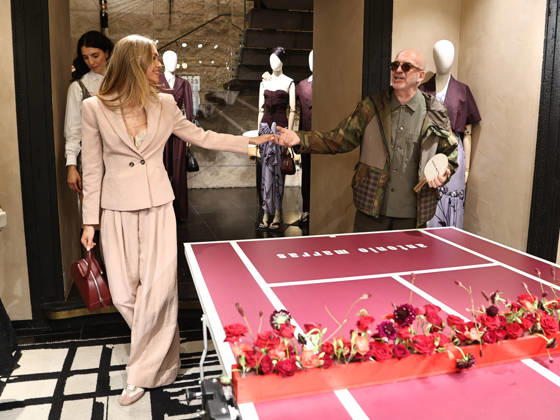 IPA84680234 - Rome, Laila Hasanovic attends the Antonio Marras boutique event. Pictured: Laila Hasanovic, Antonio Marras  Copyright: xMarcoxProvvisionatox xMarcoxProvvisionatox 84680234