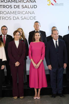 14-05-2026 Madrid Queen Letizia and Spanish Health minister Monica Garcia during the 17th Latinamerican Health Conference at the Teatro real in Madrid. No Spain Â  Copyright: xPPEx