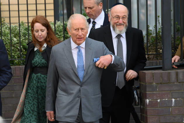 King Charles III Visits Golders Green, London, UK - Thursday 14 May 2026 King Charles III visits members of the Jewish community in Golders Green, London, England, UK on Thursday 14 May, 2026 to show solidarity and support., Credit:Justin Ng Avalon UK, England, London, Golders Green  Copyright: xJustinxNgx xAvalonx 1098933207