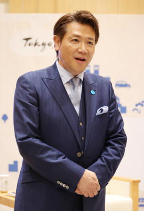 May 14, 2026, Tokyo, Japan - Tetsuya Bessho, president of Short Shorts Film Festival & Asia speaks to press after he paid a courtesy call on Tokyo Governor Yuriko Koike for the promotion of the film festival at the Tokyo Metropolitan Government office in Tokyo on Thursday, May 14, 2026. Short Shorts Film Festival & Asia will be held from May 25 through June 10. (photo by Yoshio Tsunoda AFLO)  aflo_330352234