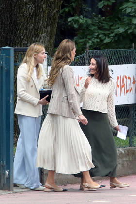IPA84681559 - Reggio Emilia, 14 05 2026. Princess Kate Middleton visiting the Salvador Allende kindergarten as part of her tour to get to know the reality of Reggio Children and the educational projects for children Copyright: xRobertoxBrancolinix xRobertoxBrancolini Ipax 84681559