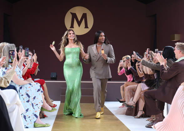 Heidi Klum and Low Roach at the Magnum fashion show on the Magnum Cannes beach during the 79th Cannes International Film Festival, France, May 14, 2026 Denis Guignebourg Bestimage After announcing the launch of Maison Magnum®, haute couture opens its exceptional podium to A Castillon for an exclusive showcase on May 14 on the Magnum Cannes beach on the occasion of the 79th Cannes Film Festival. Previously at the heart of Maison Magnum® an inaugural fashion show artistically directed by L Roach and couture silhouettes imagined by V Weinsanto celebrating a shared vision of pleasure as a sensory experience, at the crossroads of gourmandise and creativity This new take on gourmandise through creativity and contemporary culture will be crowned  Copyright: xDenisxGuignebourgx xBestimagexDenisxGuignebourgx xBestimagex