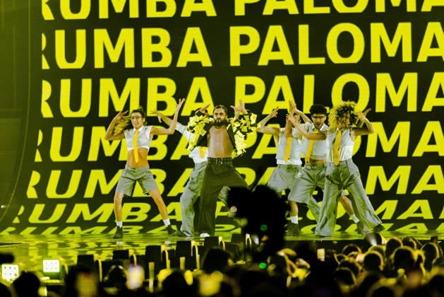 Eurovision Song Contest 2025 Dress Rehearsal 3 of Second Semi Final, 14.05.2026 VIENNA, AUSTRIA - 14 MAY 2026: Image shows Armenia artist SIMON for Armenia performing the song Paloma Rumba during Eurovision Song Contest 2025 Dress Rehearsal 3 of Second Semi Final at Wiener Stadthalle on 14 05 2026 in Vienna, Austria. Vienna Wiener Stadthalle Austria Copyright: xBEAUTIFULxSPORTS Froehlichx