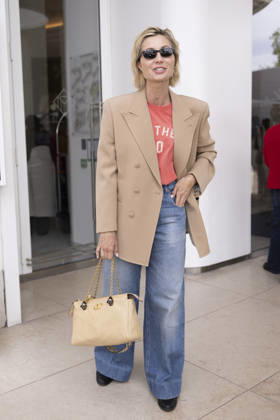 Cannes Anna Ferzetti exits Martinez MP Cannes, France- May 14: Anna Ferzetti leaves Hotel Martinez after attending Chopard gala during 79th Festival of Cannes, on May 14, 2026 in Cannes, France. Photo by Marco Piovanotto ABACAPRESS:COM Cannes France Copyright: xPiovanottoxMarco ABACAx