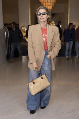 Cannes Anna Ferzetti exits Martinez MP Cannes, France- May 14: Anna Ferzetti leaves Hotel Martinez after attending Chopard gala during 79th Festival of Cannes, on May 14, 2026 in Cannes, France. Photo by Marco Piovanotto ABACAPRESS:COM Cannes France  Copyright: xPiovanottoxMarco ABACAx