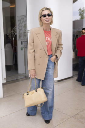 Cannes Anna Ferzetti exits Martinez MP Cannes, France- May 14: Anna Ferzetti leaves Hotel Martinez after attending Chopard gala during 79th Festival of Cannes, on May 14, 2026 in Cannes, France. Photo by Marco Piovanotto ABACAPRESS:COM Cannes France Copyright: xPiovanottoxMarco ABACAx